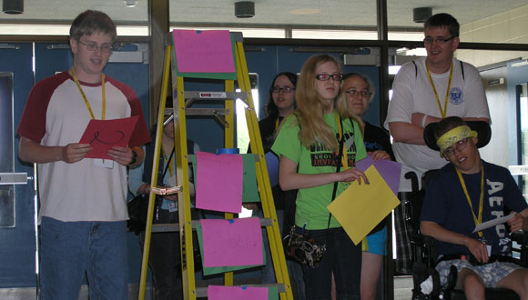 Exercise in setting goals at the 2012 YLF in South Dakota